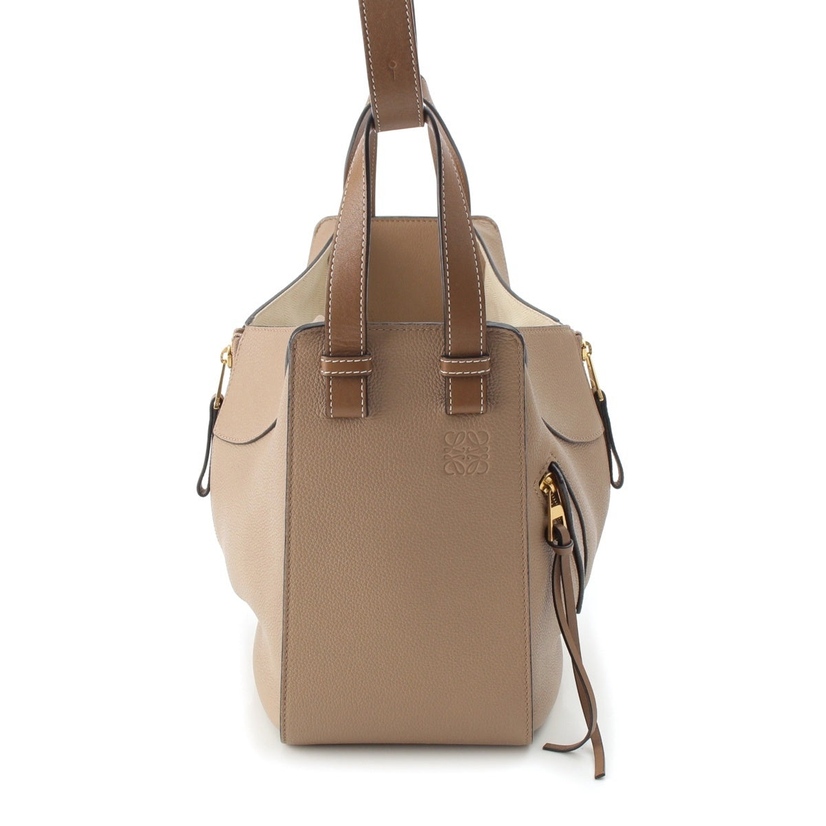 LOEWE Hammock Small 2WAY Shoulder Handbag 38712KBN60 Sand (greige)