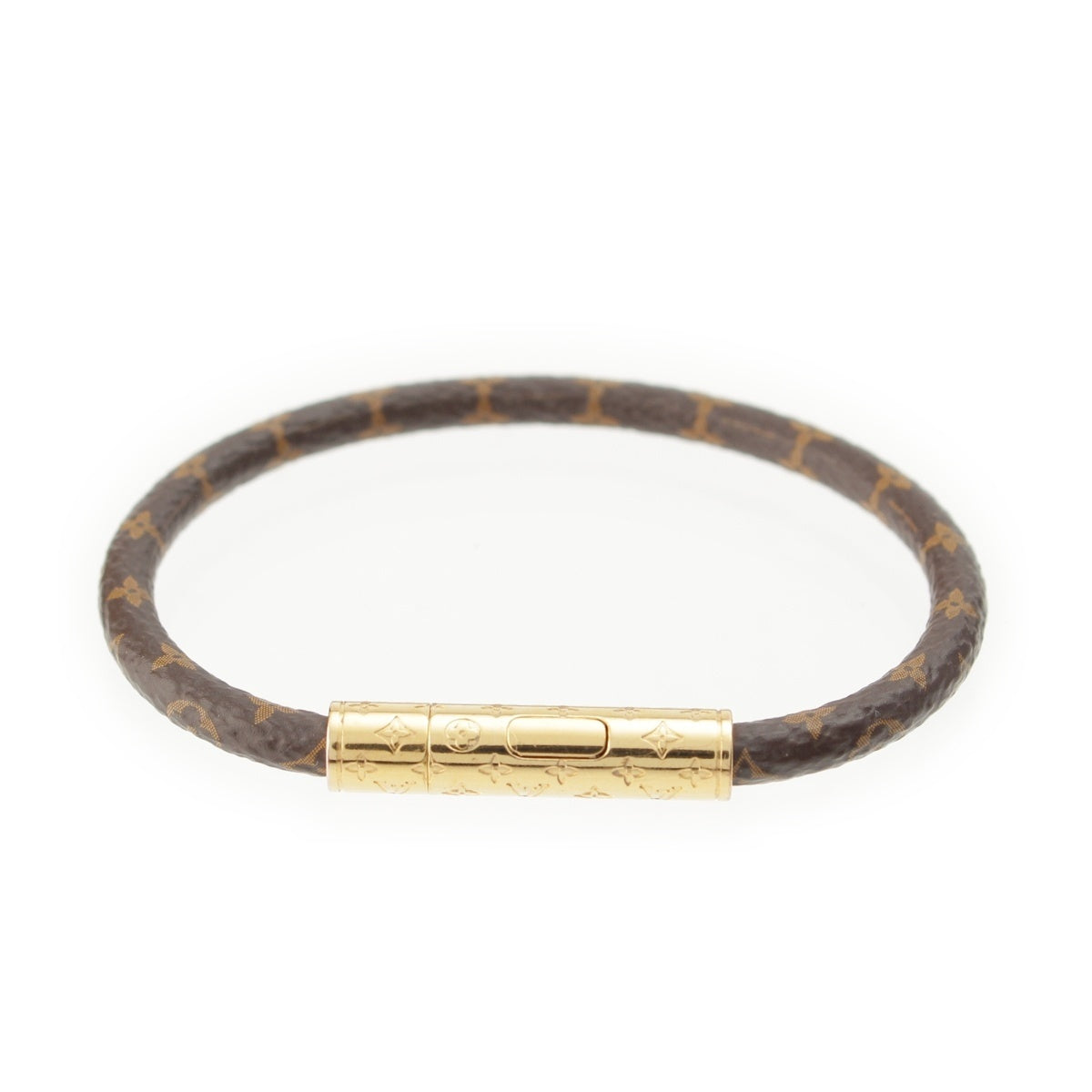 LOUIS VUITTON Monogram Bracelet LV Confidential Accessories M6334F Brown