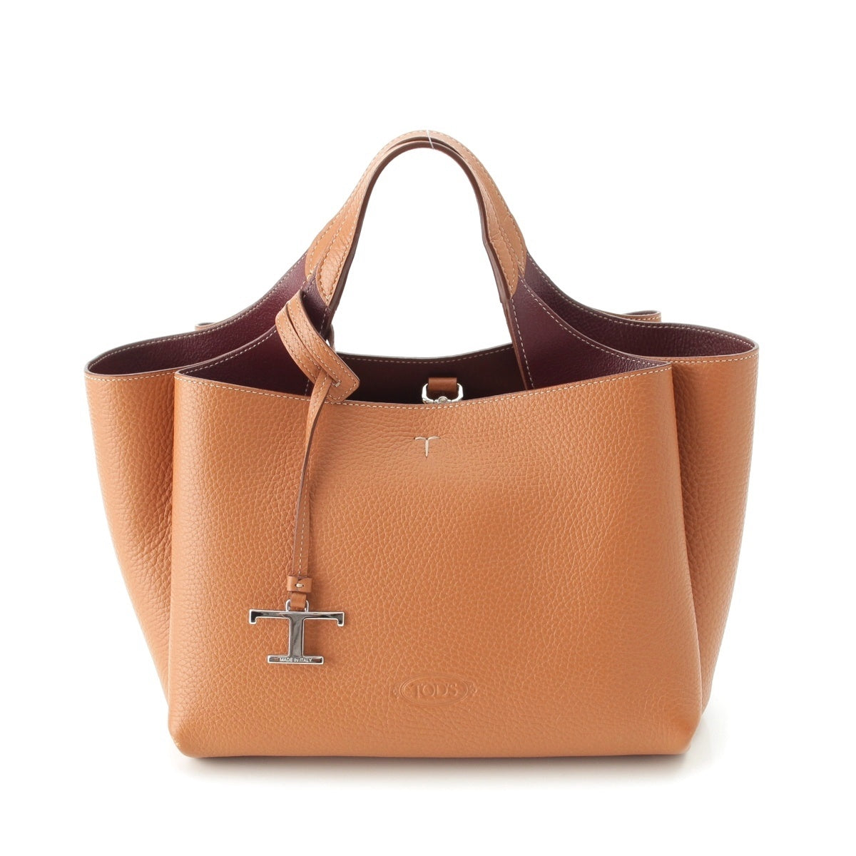 TOD’S Timeless Cowhide mini Handbag Brown 2WAY