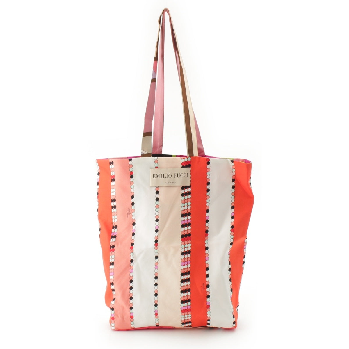 Emilio Pucci Reversible all-over print shopping Tote Bag 1RBC23 pink
