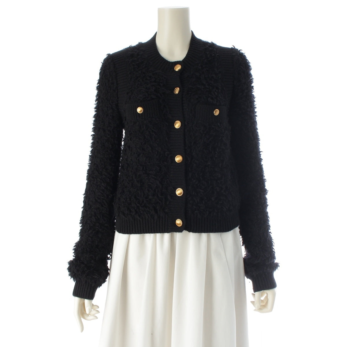 Chloe mohair knit cardigan No color jacket CH25SMC03700001S black S