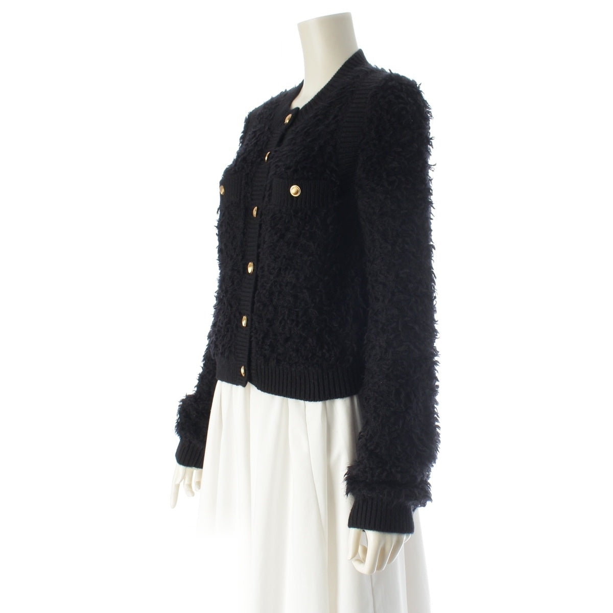 Chloe mohair knit cardigan No color jacket CH25SMC03700001S black S