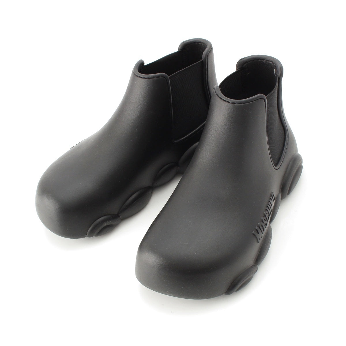MOSCHINO Gummy rubber Uncle boots MA21903G1HM28 black 37
