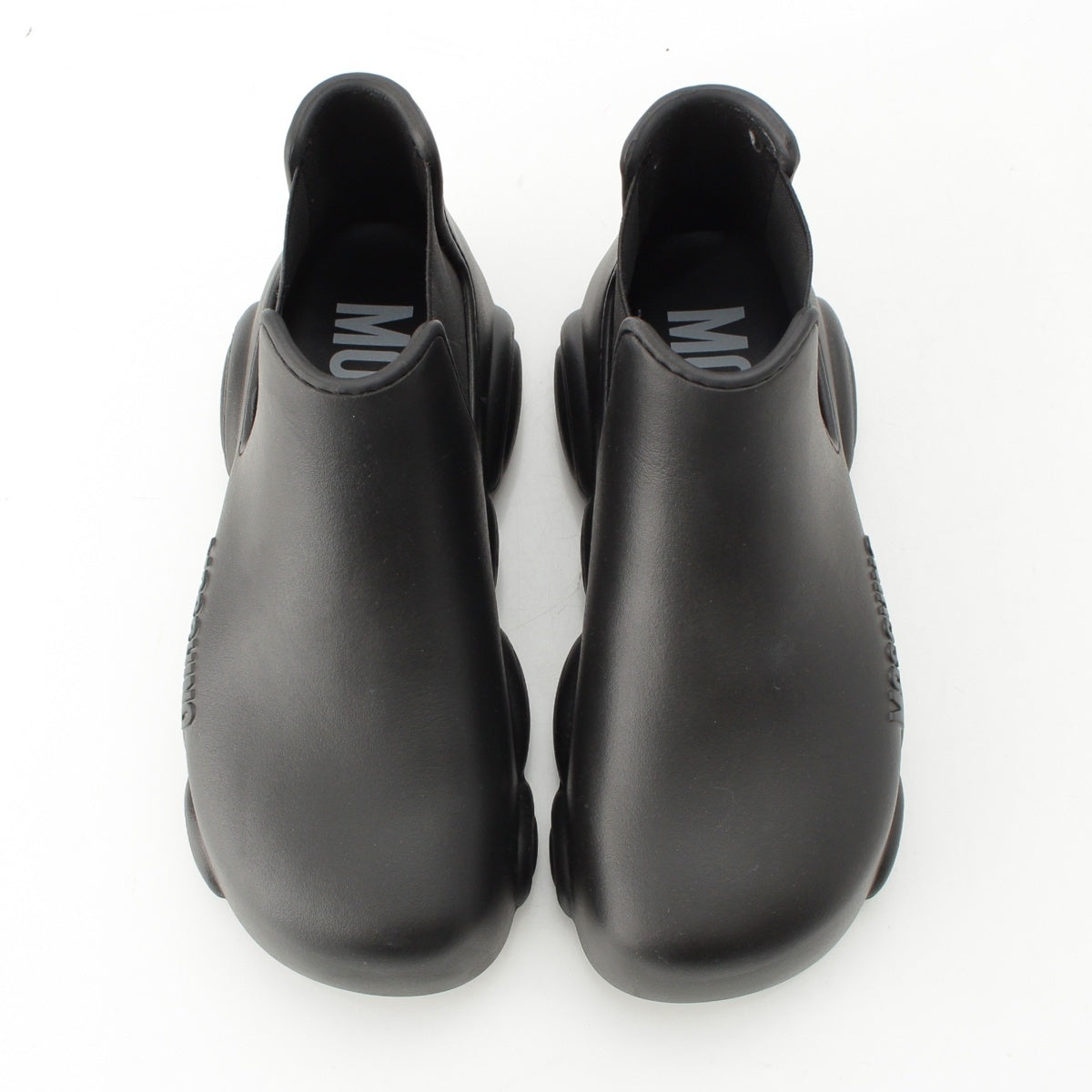 MOSCHINO Gummy rubber Uncle boots MA21903G1HM28 black 37