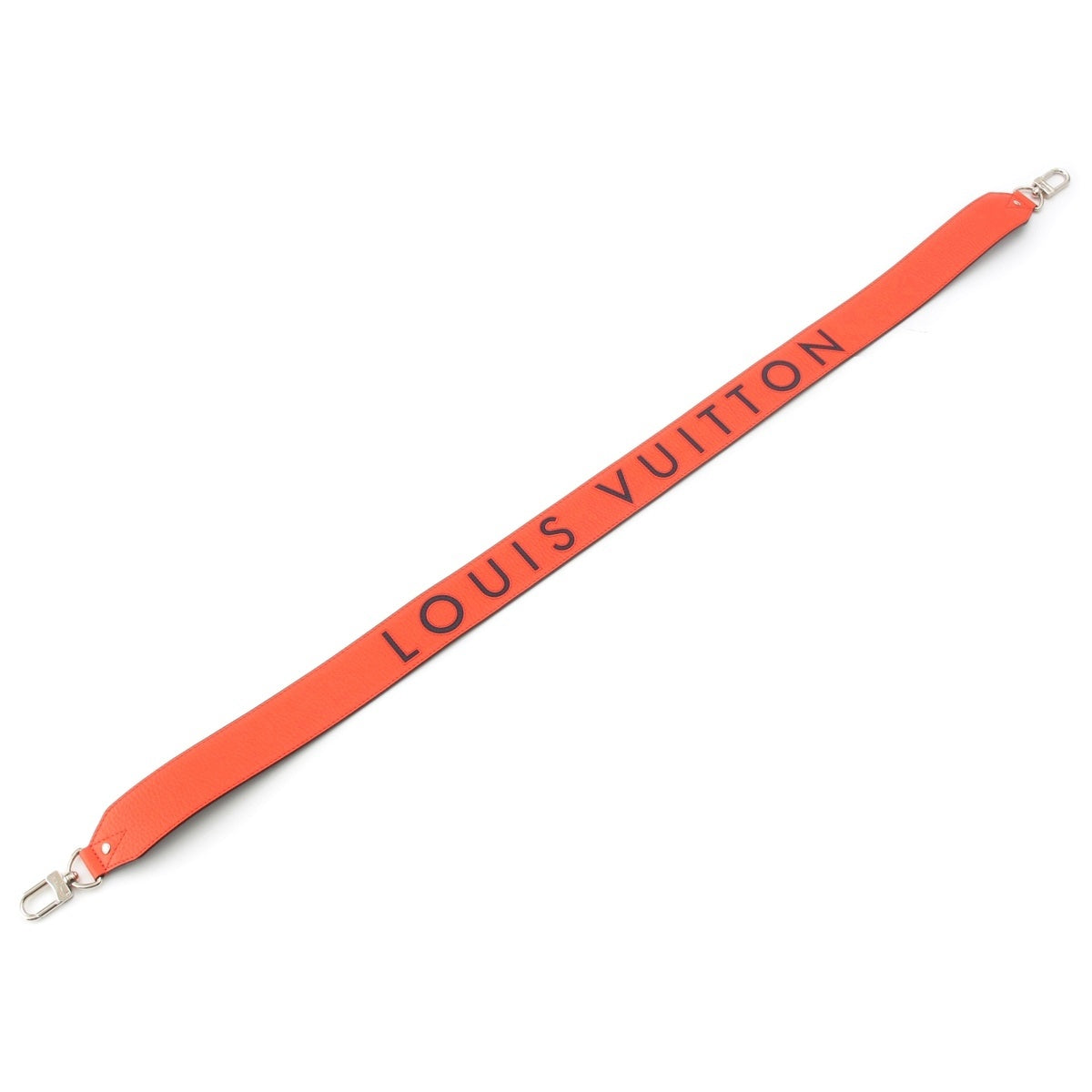 LOUIS VUITTON leather logo Shoulder strap Volcano Orange Navy