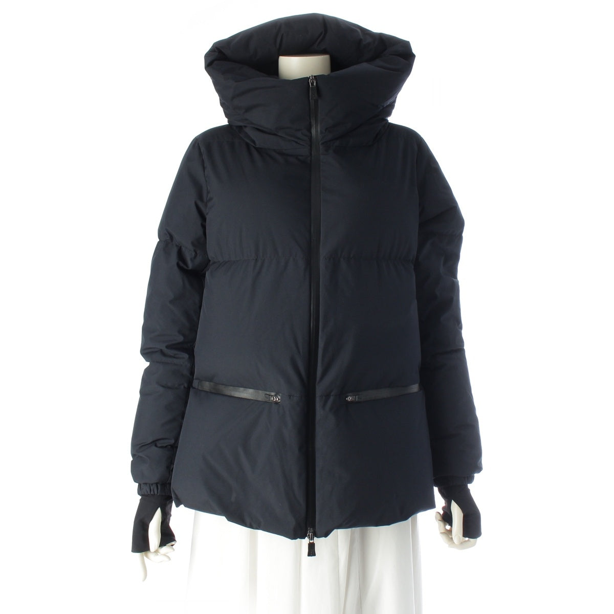 Herno Gore-Tex Laminar 2-Layer hooded blouson Down jacket Dark navy 40