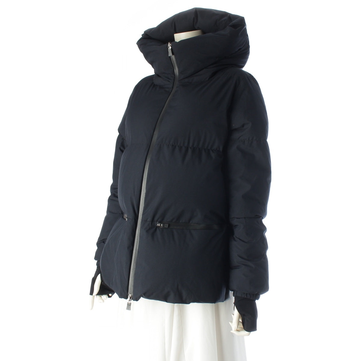 Herno Gore-Tex Laminar 2-Layer hooded blouson Down jacket Dark navy 40