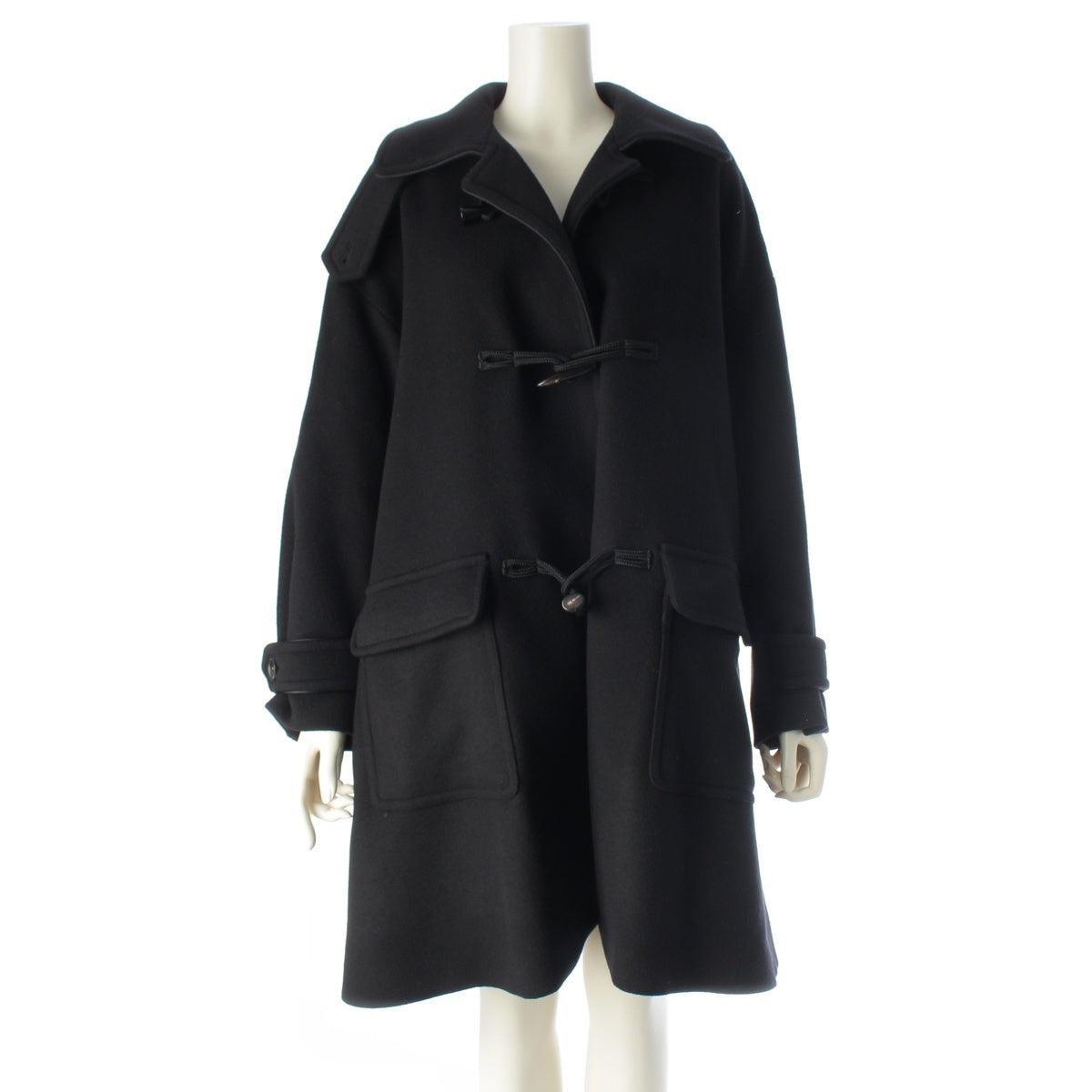EZUMI WAKO (Ezumi Wako) wool cashmere Duffel coat long YEAW24WA01 black S
