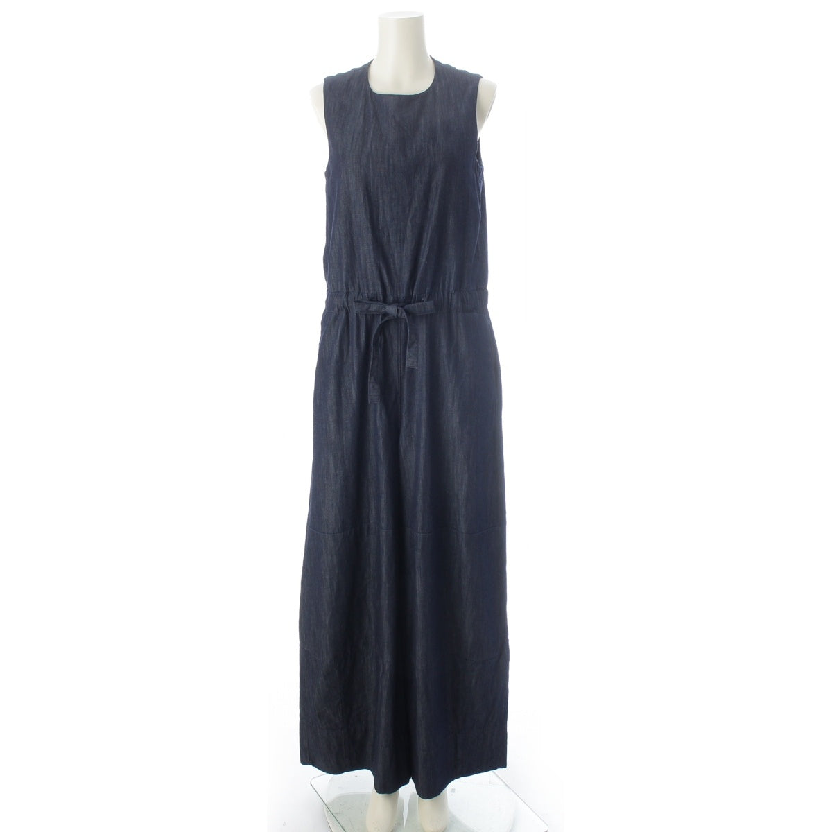 S Max Mara denim Drawstring All-in-One Tsunagi Jumpsuit 25292460126 Indigo 34