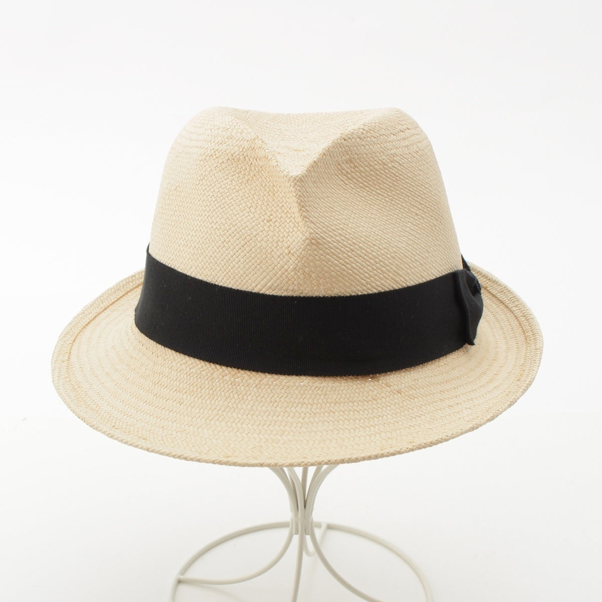CHANEL straw COCO Mark Straw Hat hat beige M