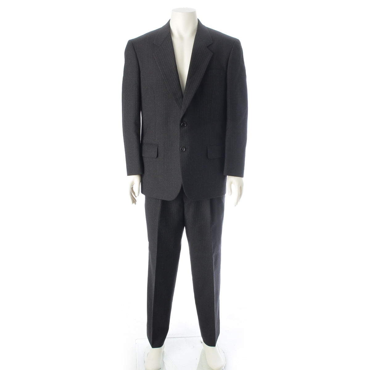 COMME des GARCONS Omdu Wool mohair stripe suit DJ-94014M Gray black M/L