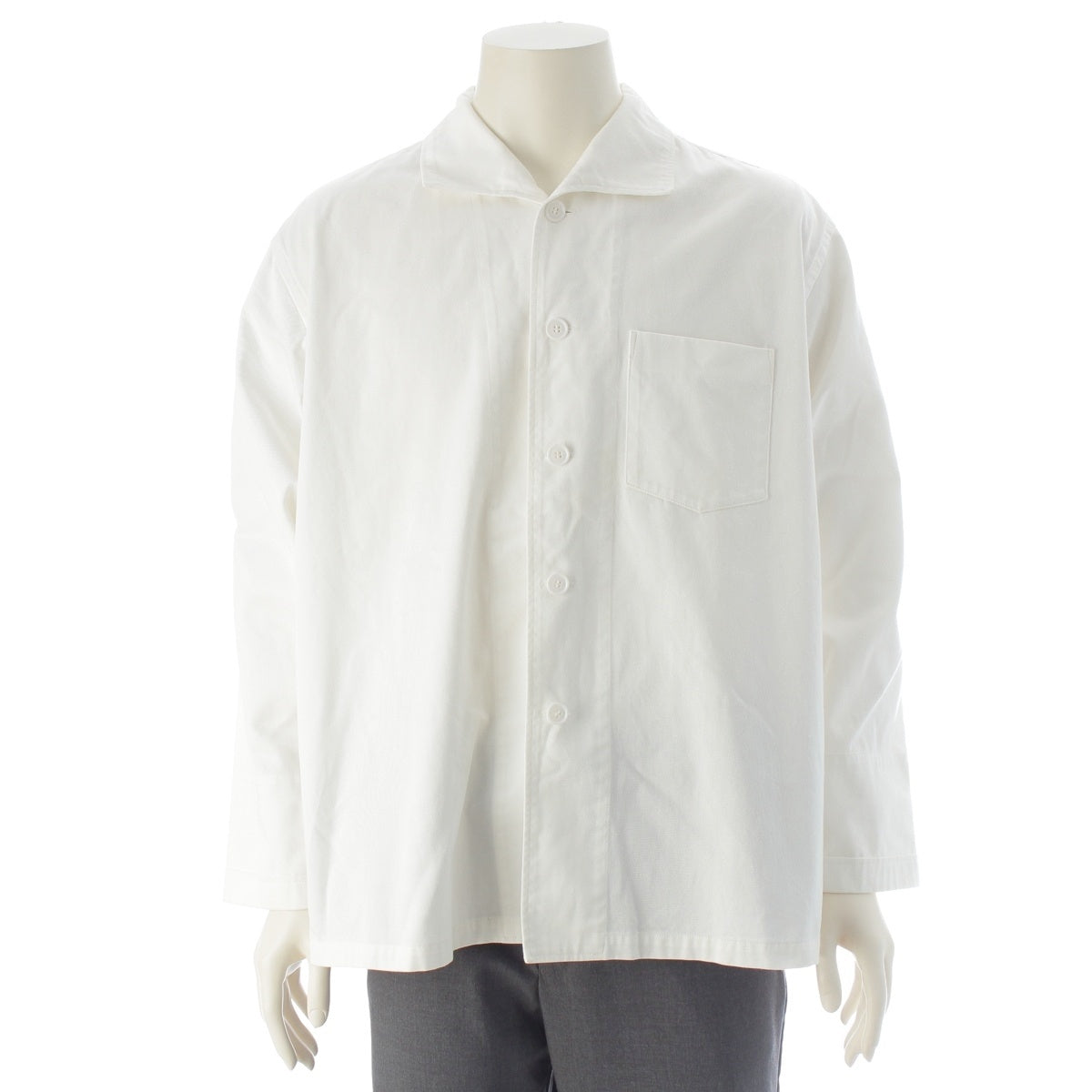 COMME des GARCONS HOMME Cotton twill Tanaka Homme Tanaka Period Work Shirt Jacket outer HB-100130 white