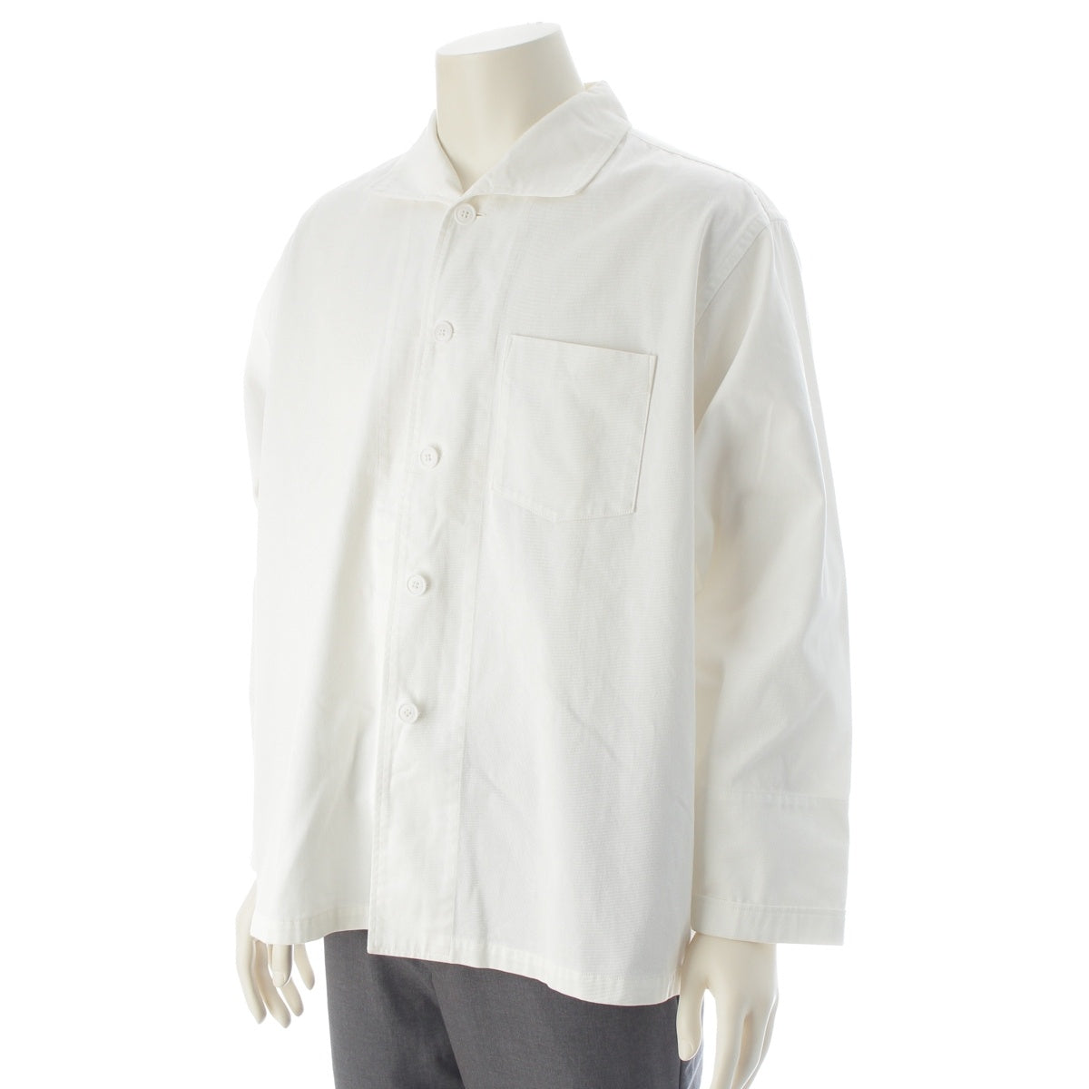 COMME des GARCONS HOMME Cotton twill Tanaka Homme Tanaka Period Work Shirt Jacket outer HB-100130 white