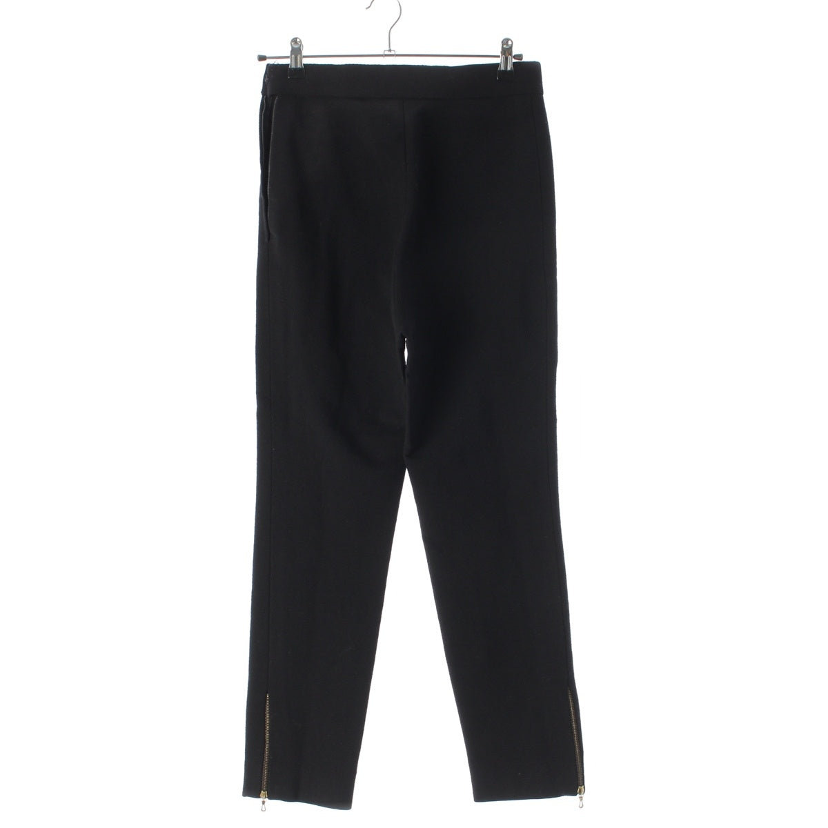 CHANEL wool COCO Mark Pants Bottoms black 40
