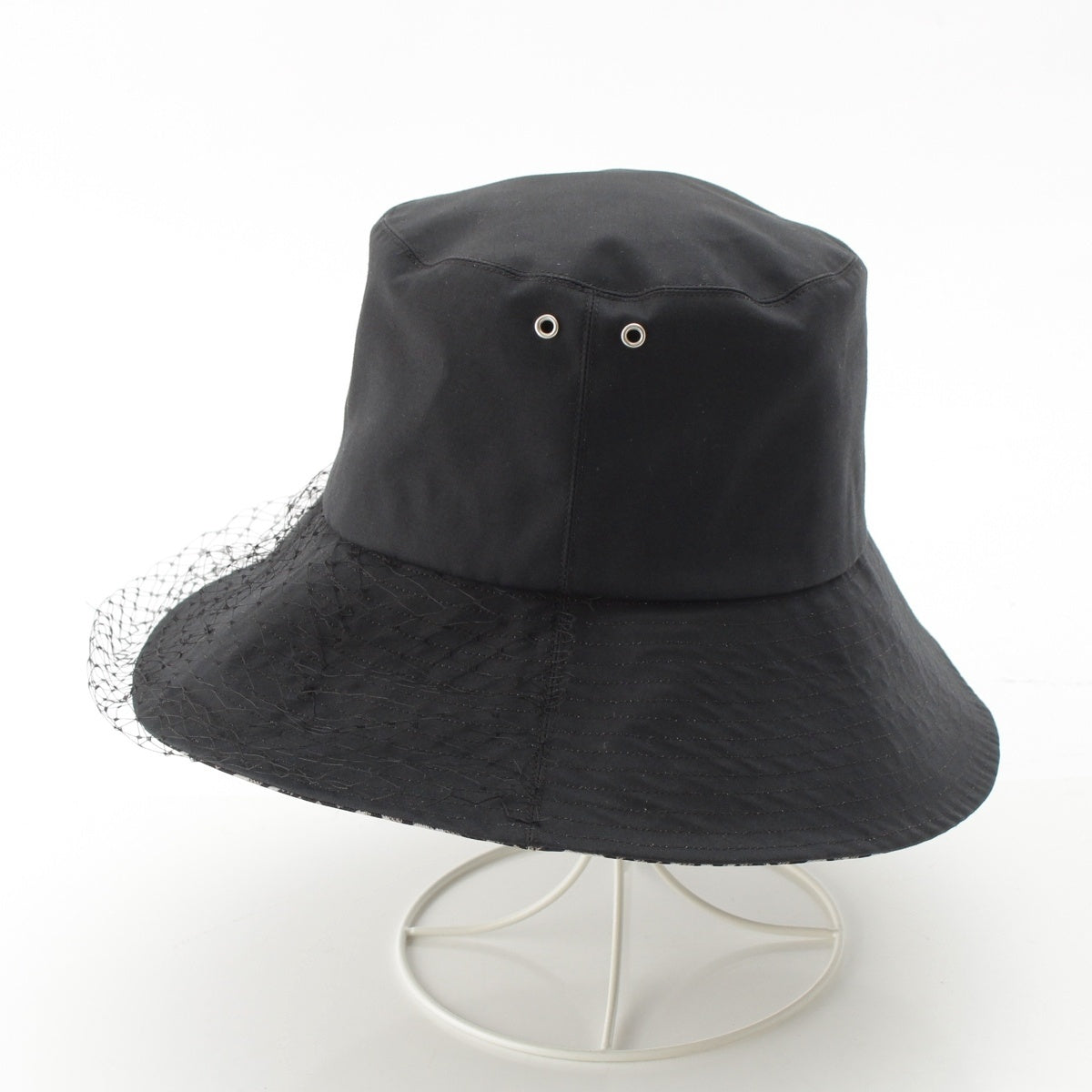 Christian Dior TEDDY-D Oblique tulle hat hat 95TDD924G130 black 57