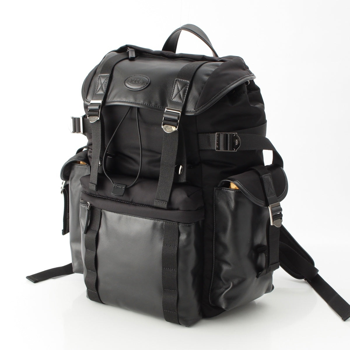 TOD’S TRK BACKPACK BLAS Leather fabric medium Backpack Daypack XBMTRKX0100SPFB999 black