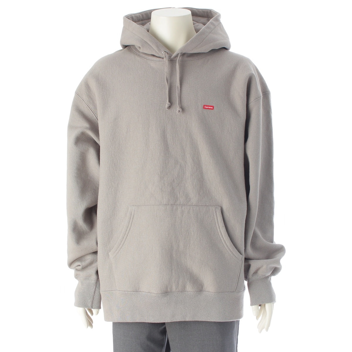 Supreme Small Box Logo Fleece-Lined Sweatshirt Parker gray XL
