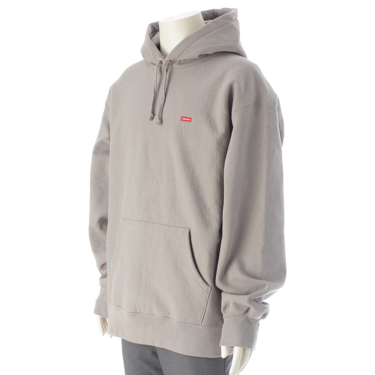 Supreme Small Box Logo Fleece-Lined Sweatshirt Parker gray XL
