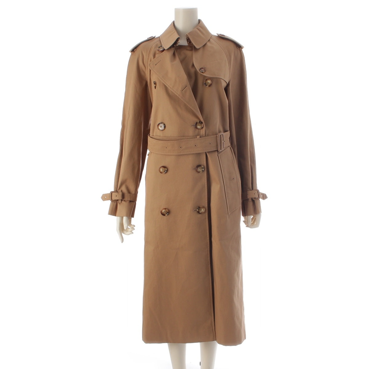 Burberry London cotton trench coat beige 38