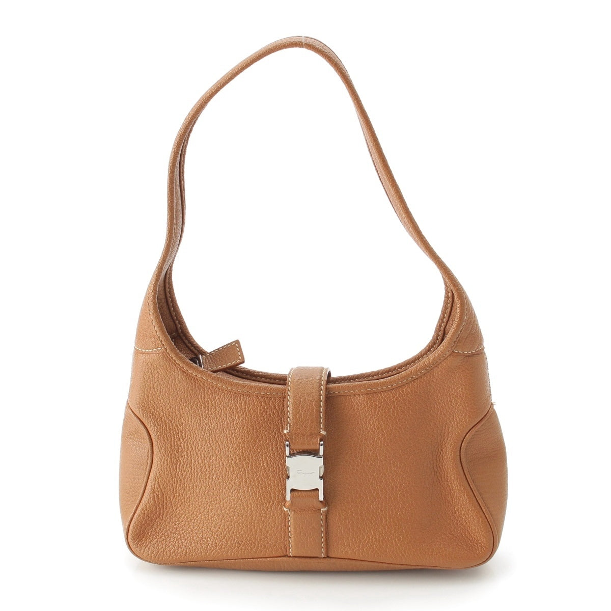 Salvatore Ferragamo Vintage Belt One Shoulder Bag Brown