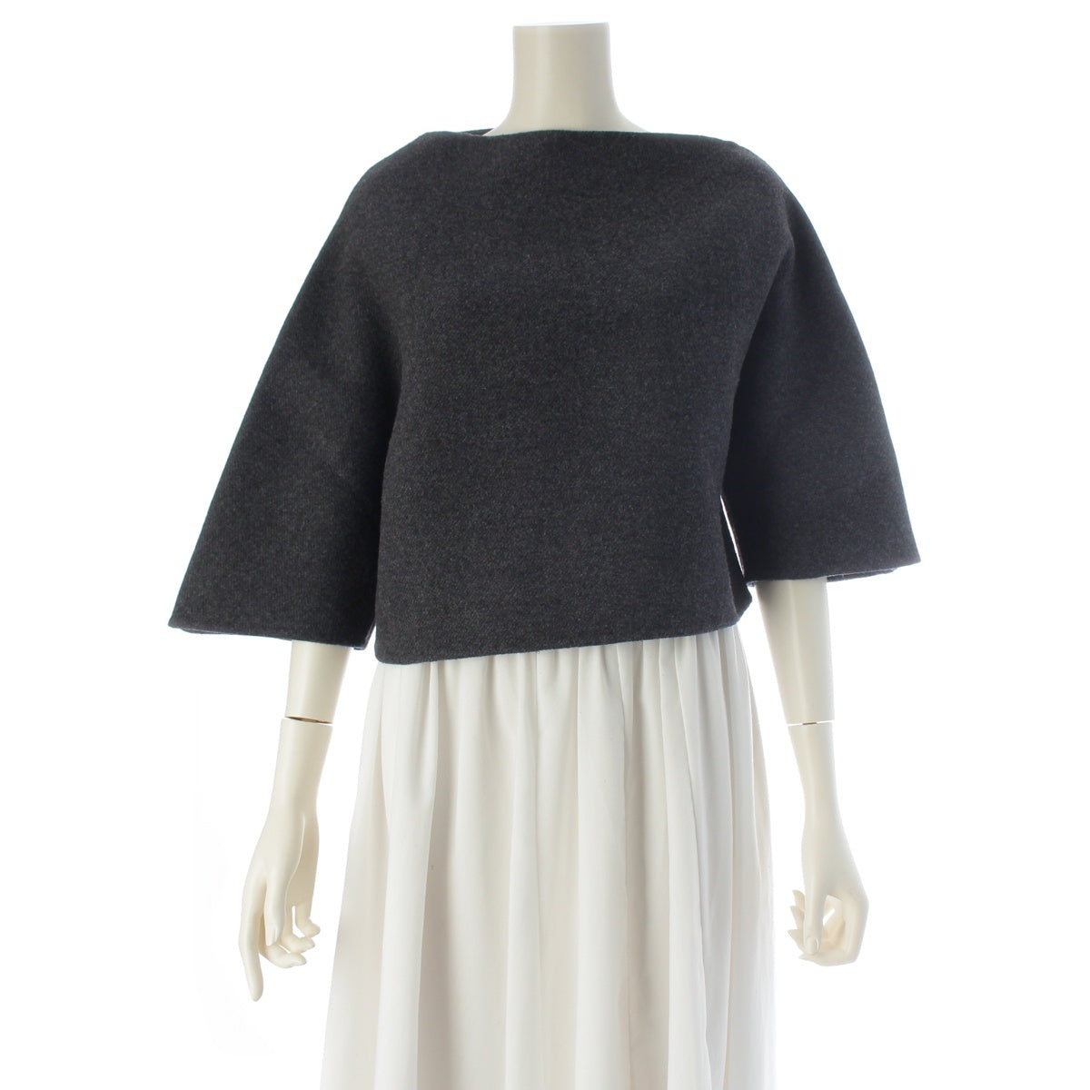THE ROW LISON TOPS Wool Nylon Cashmere Modified pullover tops 8405-W1439 gray 0