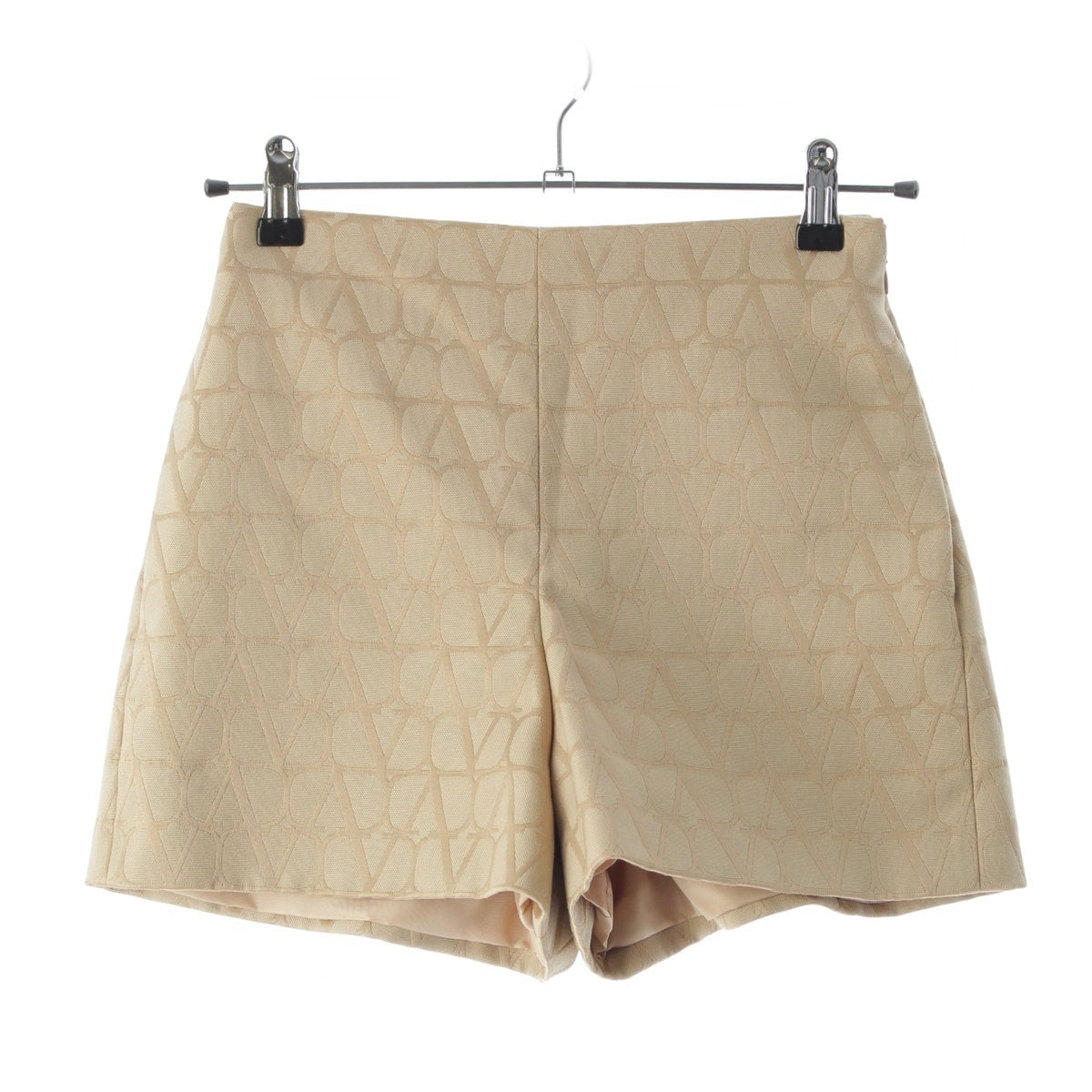 VALENTINO cotton V logo total pattern Shorts Bottoms 4B3RF2R68BV beige 36