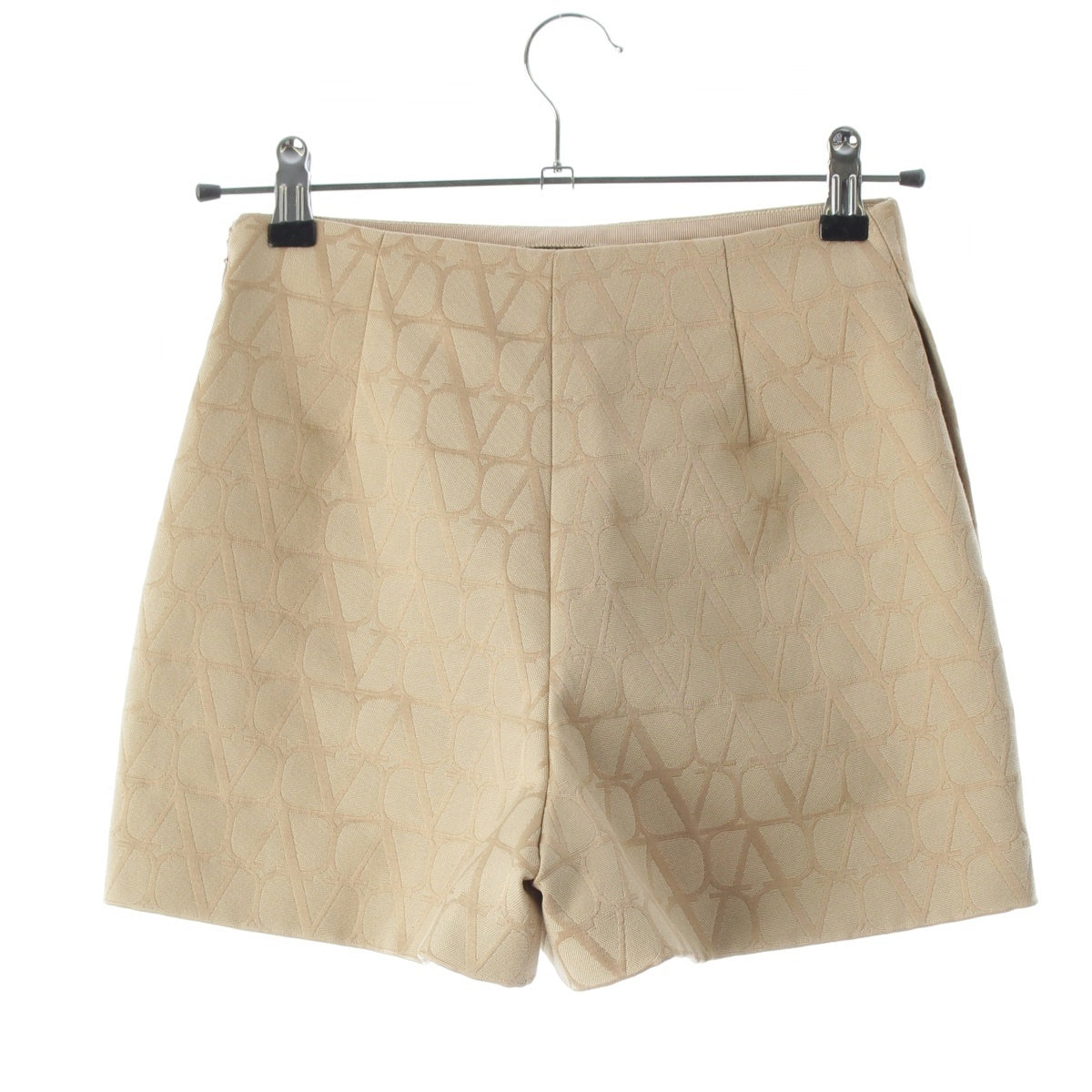 VALENTINO cotton V logo total pattern Shorts Bottoms 4B3RF2R68BV beige 36