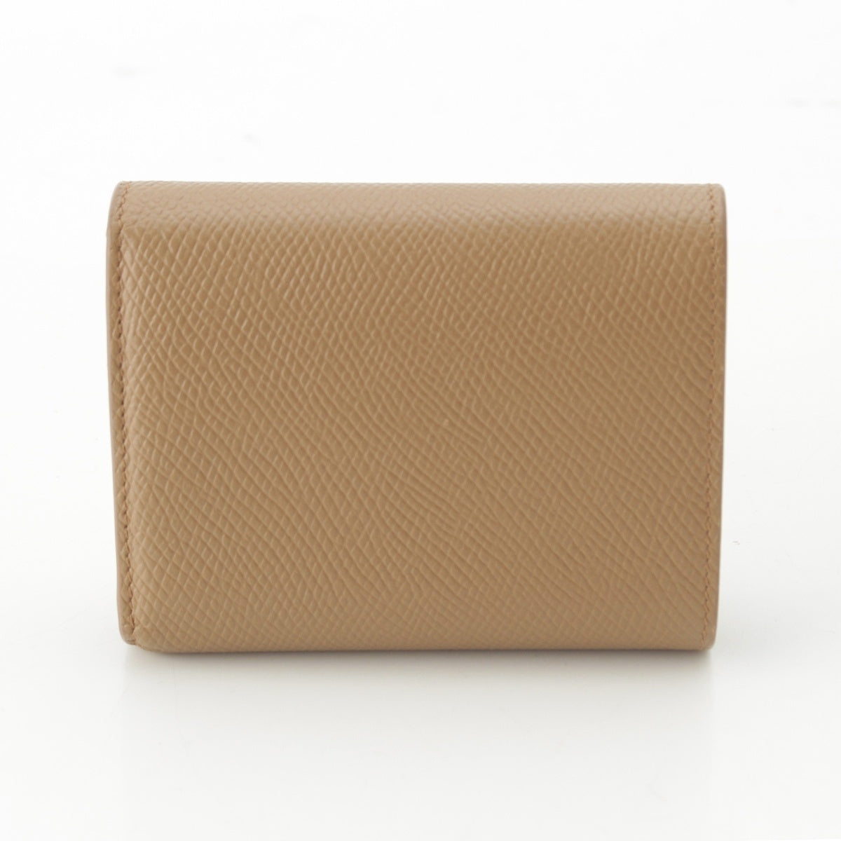 CELINE Small trifold leather Compact wallet Bifold Wallet Camel
