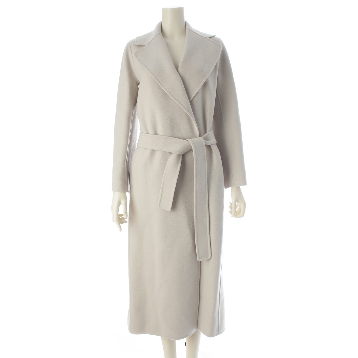 S Max Mara POLDO Poldo Pure Virgin wool Long coat outer pale gray 34