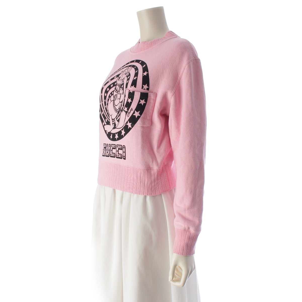 GUCCI Disney cotton donald sweat tops 652684 pink XS