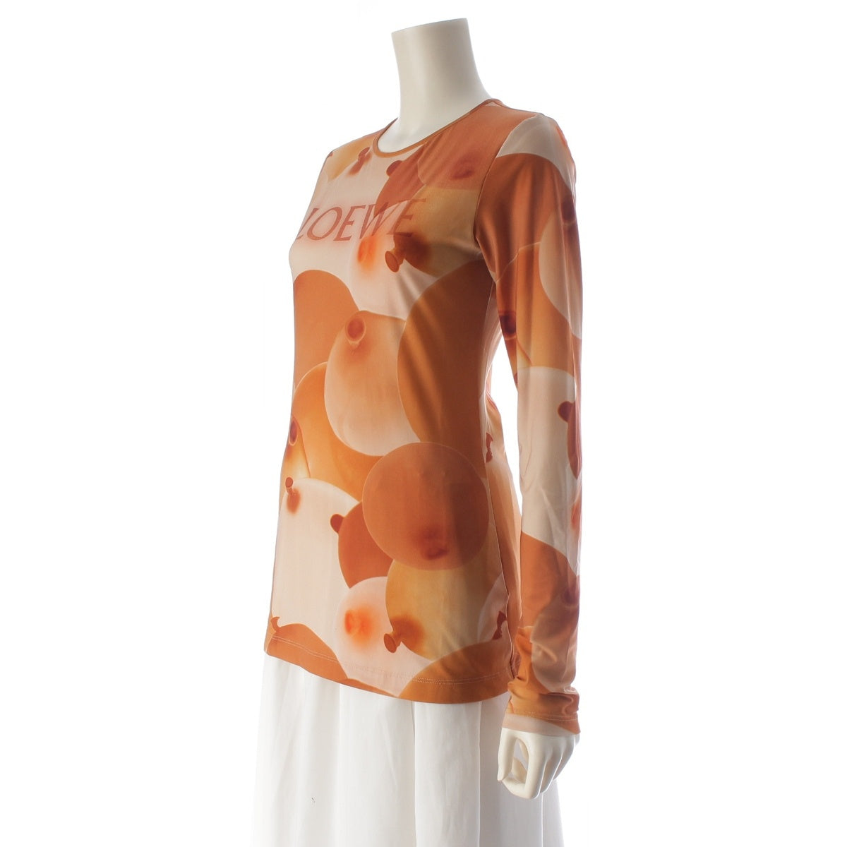 LOEWE polyamide Logo Power Net Jersey Balloon tops S540Y07XBJ Brown 38