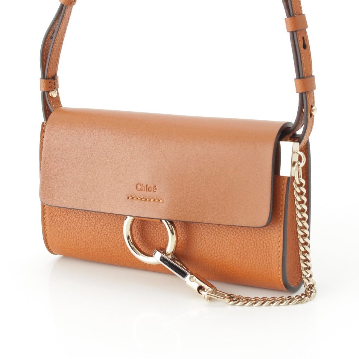 Chloe Fay leather Shoulder Bag Brown