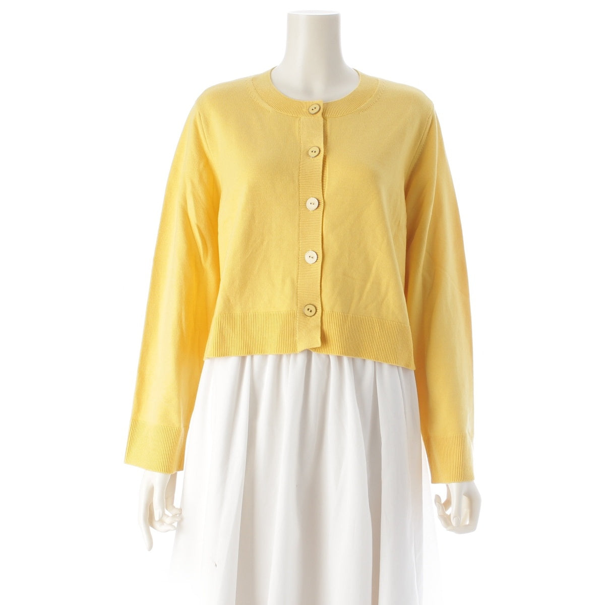 FOXEY NEW YORK Logan button cardigan 44419 yellow 42