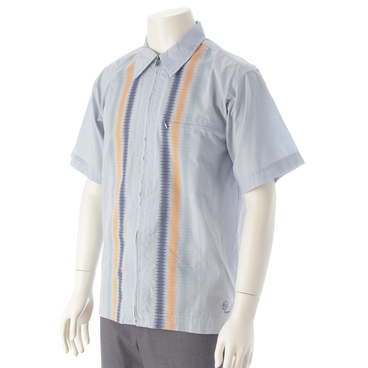 patagonia rhythm Zip up Short sleeve shirt tops blue S