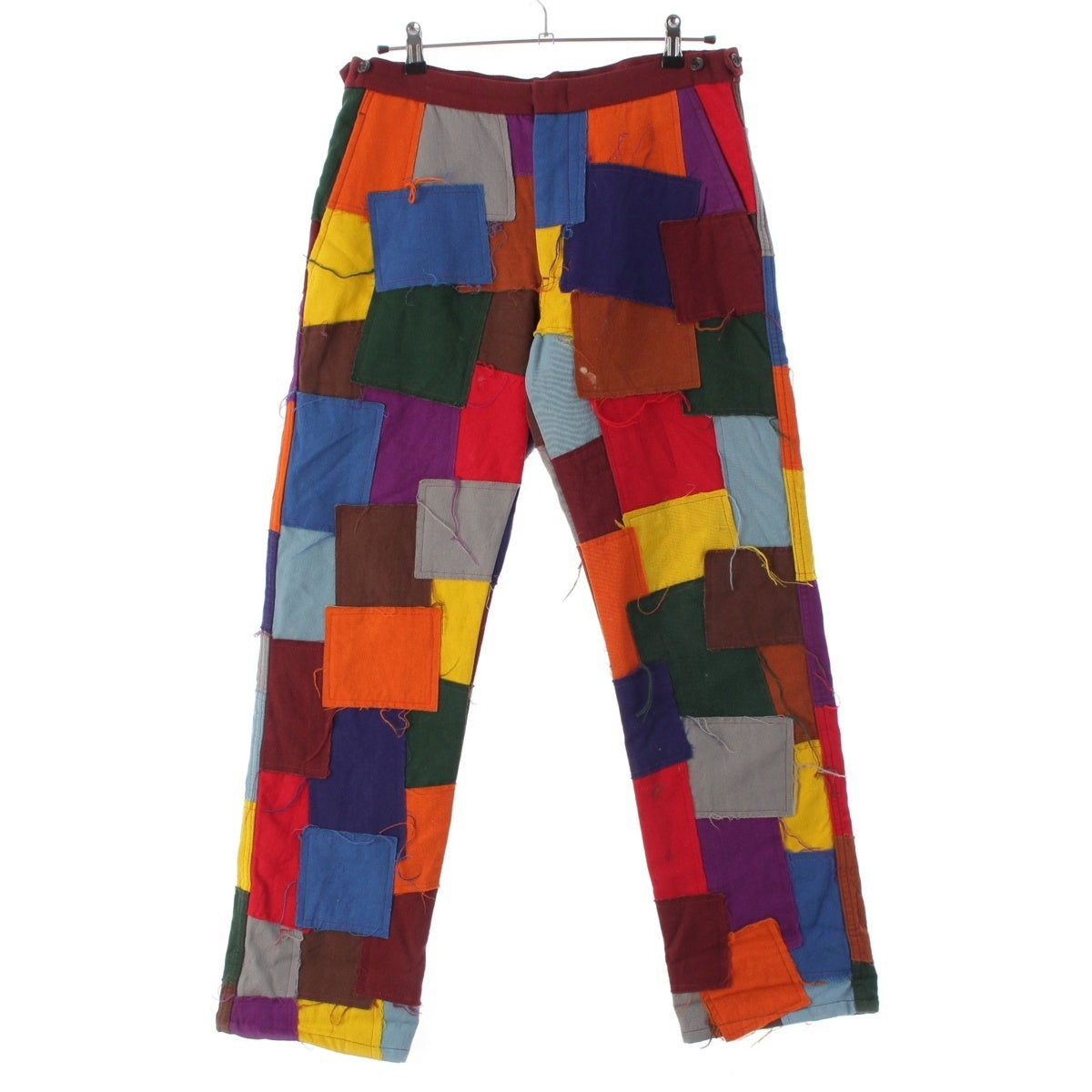 COMME des GARCONS wool cotton patchwork Pants PK-P038 multicolor L