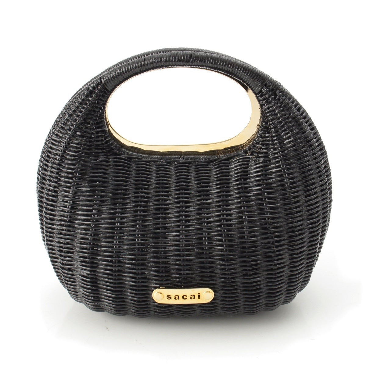 Sacai Rattan Handbag S123-02 black