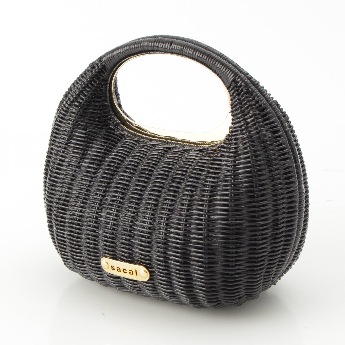 Sacai Rattan Handbag S123-02 black