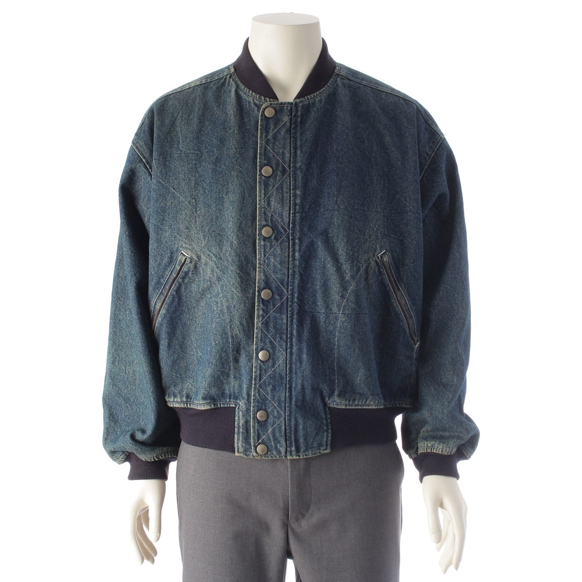 AO ATSUKI ONISHI denim Blouson Indigo blue