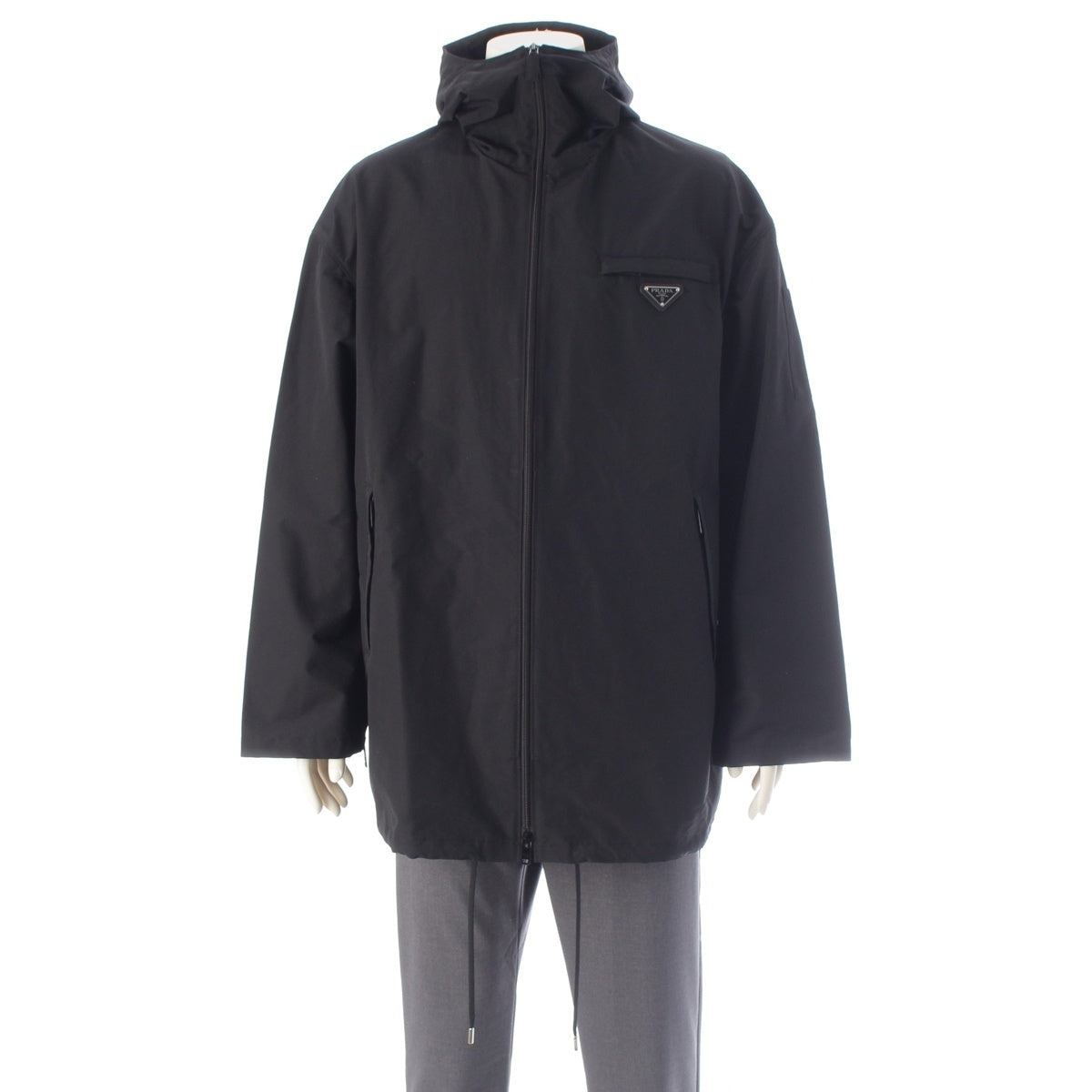 PRADA Cotton polyester Triangle logo Blouson SGN847 black M
