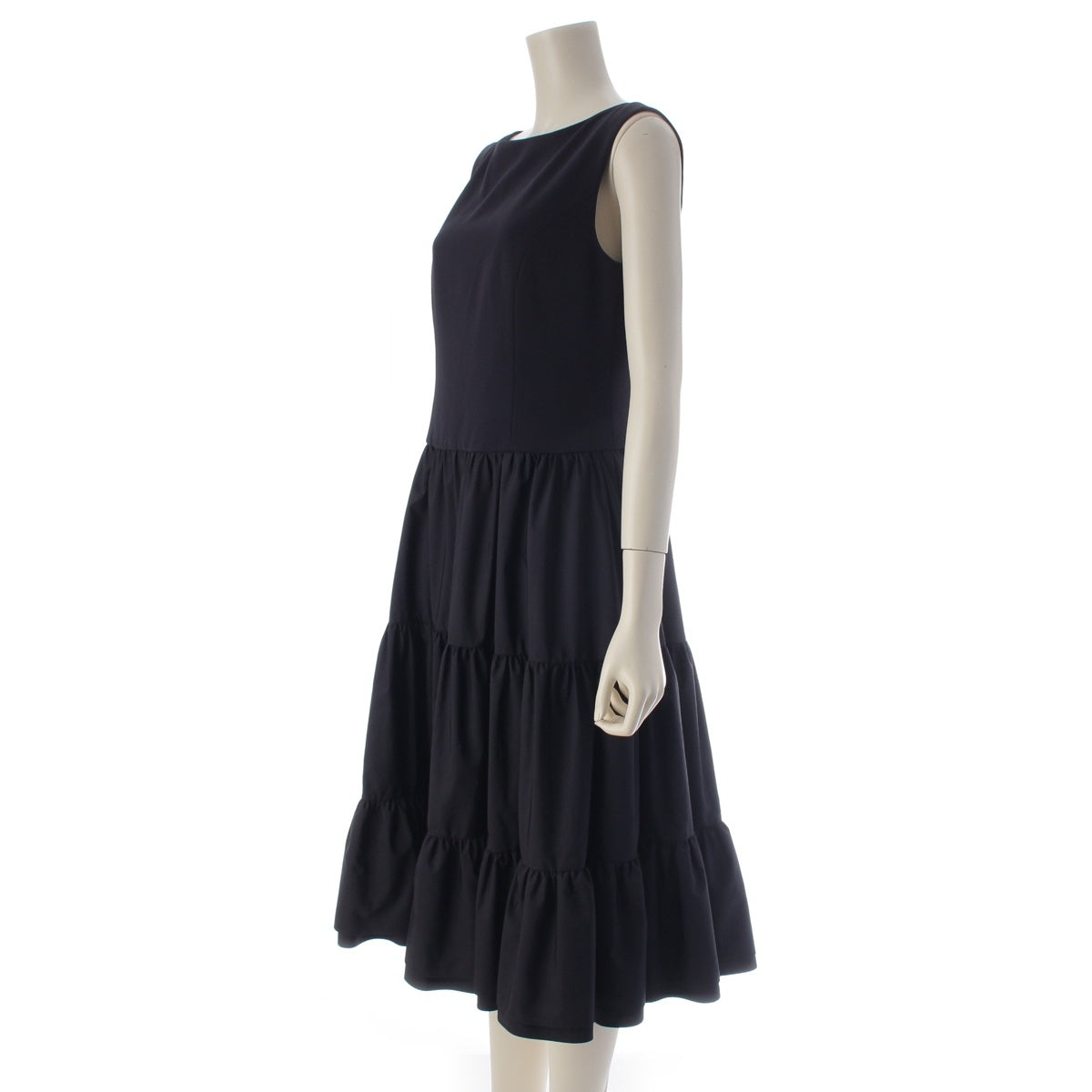 FOXEY NEW YORK Dress Eden Sleeveless frills one piece 44217 Navy 40