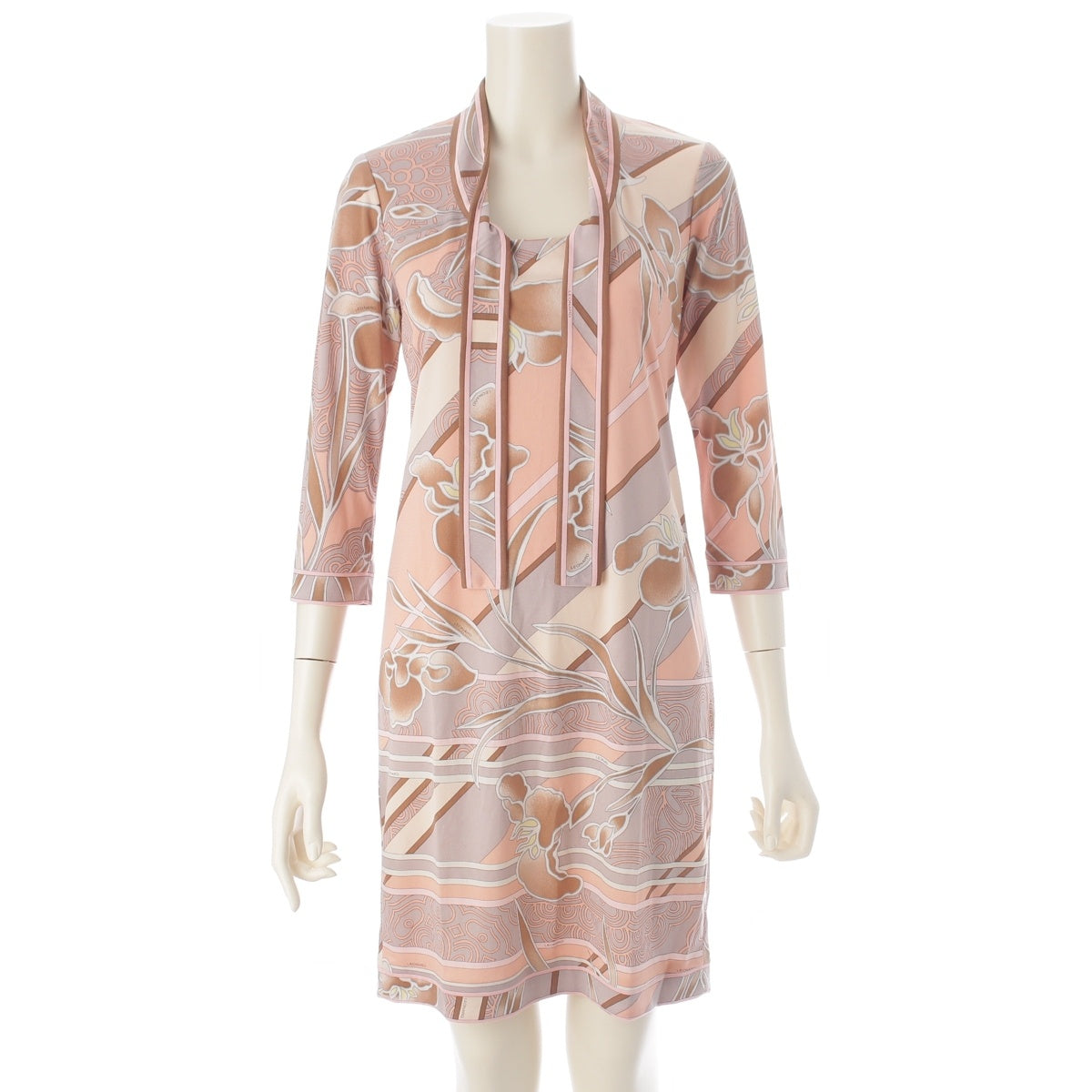 LEONARD Can-can material, acetate, polyester Nude all-over print one piece tops skirts 0170215 beige 36