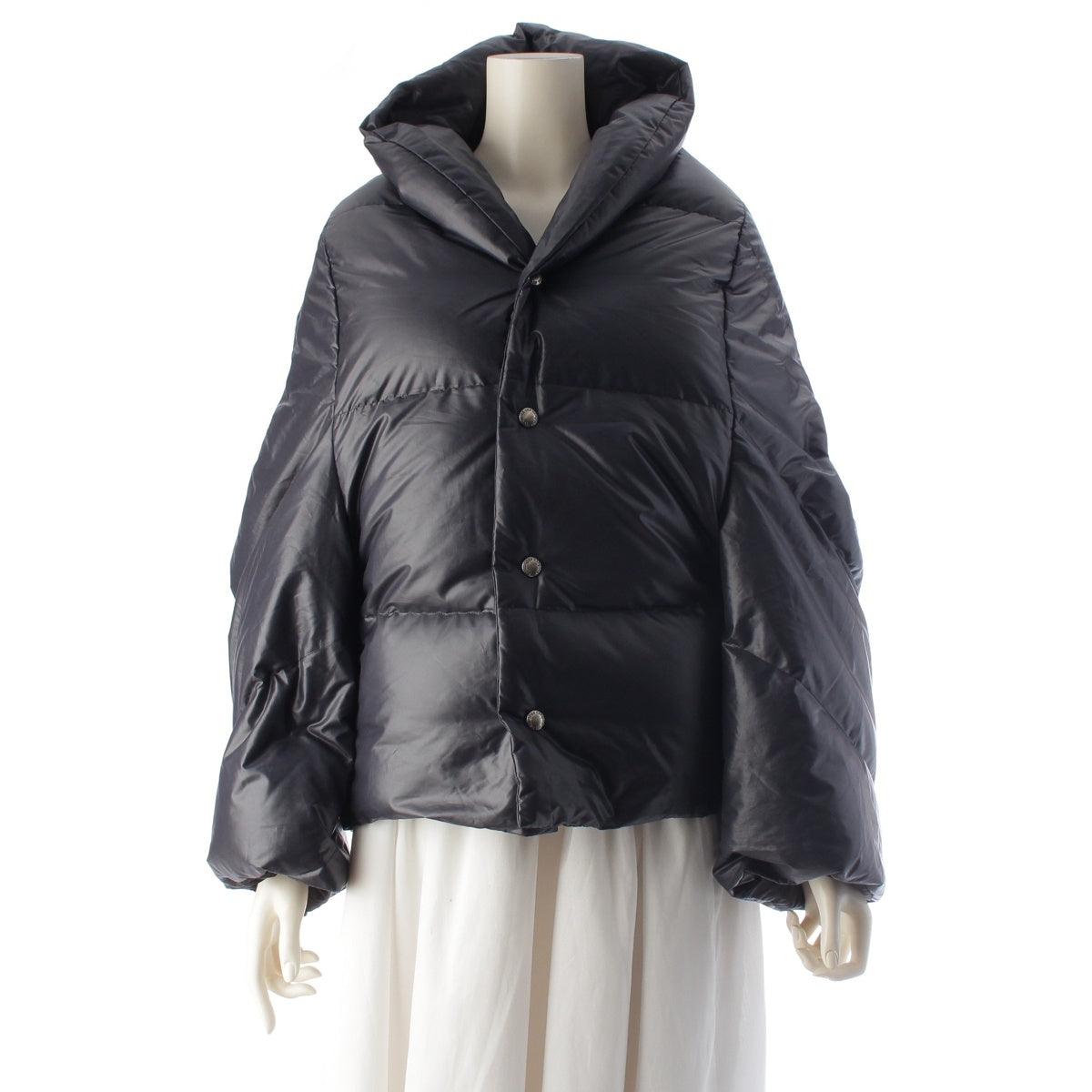 JUNYA WATANABE COMME des GARCONS polyester Volume neck clipped Down jacket outer JB-J090 Navy S