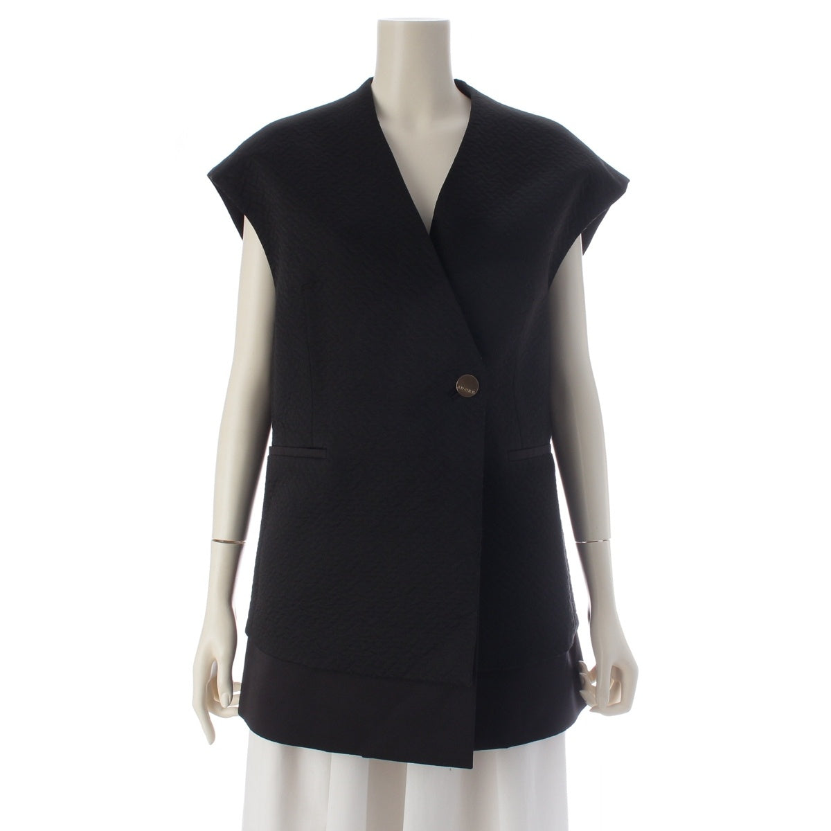 ADORE Polyester cotton Matelassé Jacquard Best Gilet Tops 531-3250913 black 38