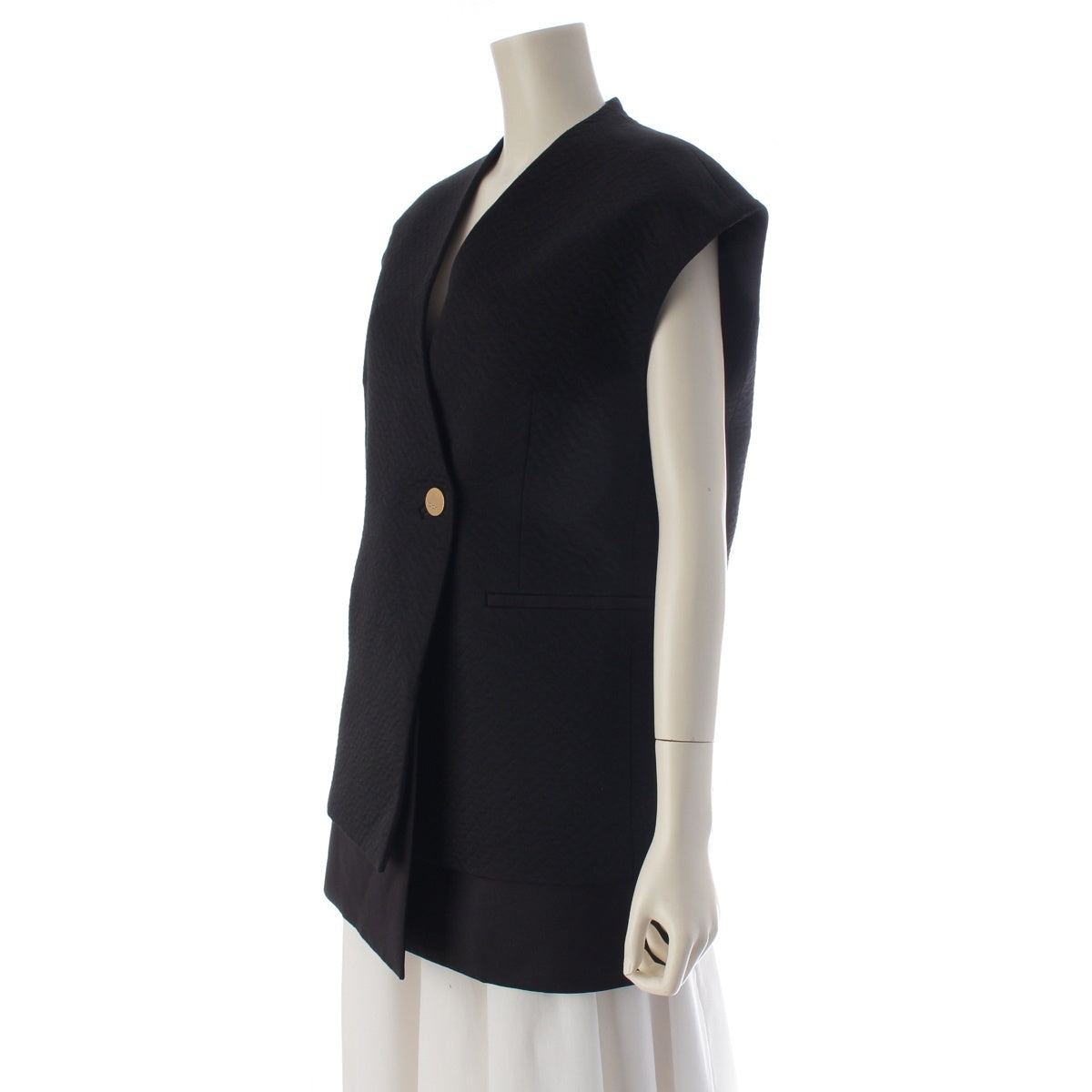 ADORE Polyester cotton Matelassé Jacquard Best Gilet Tops 531-3250913 black 38