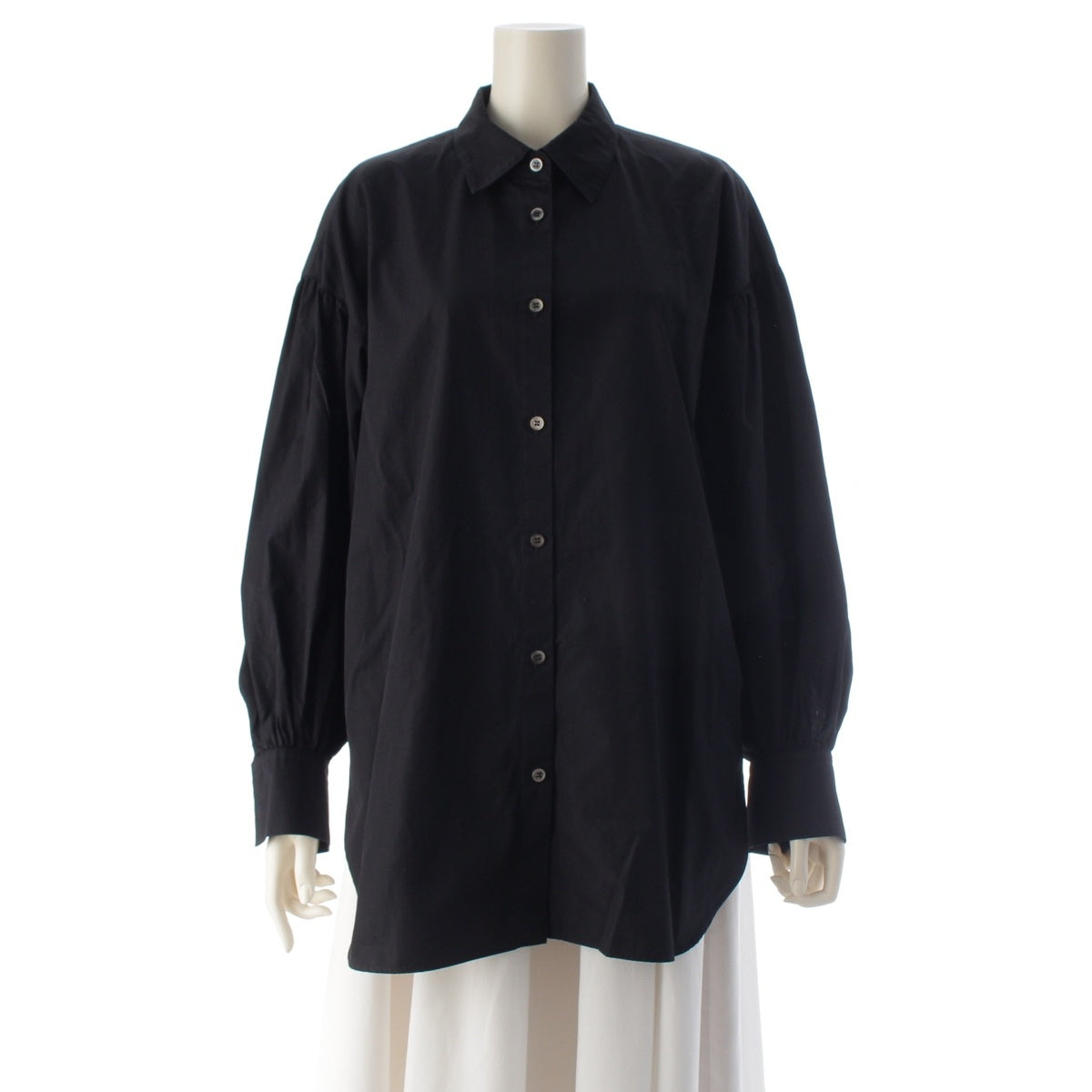 ADORE THOMAS MASON CO cotton Broad Long sleeve shirt tops 531-3910207 black 38