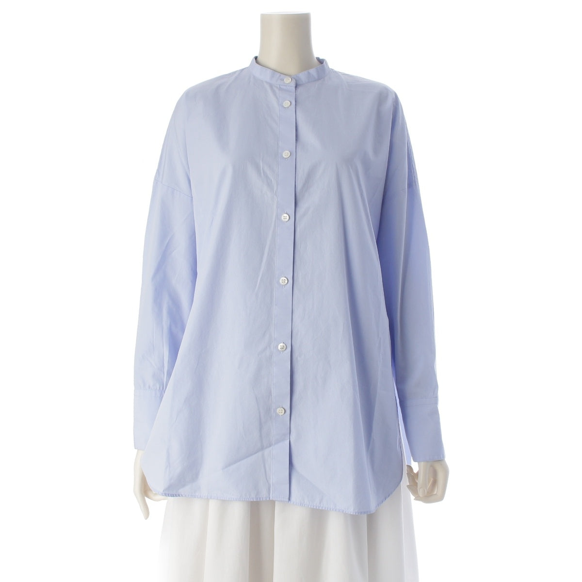 ADORE THOMAS MASON CO cotton Broad Long sleeve shirt tops 531-3910207 Light blue 38