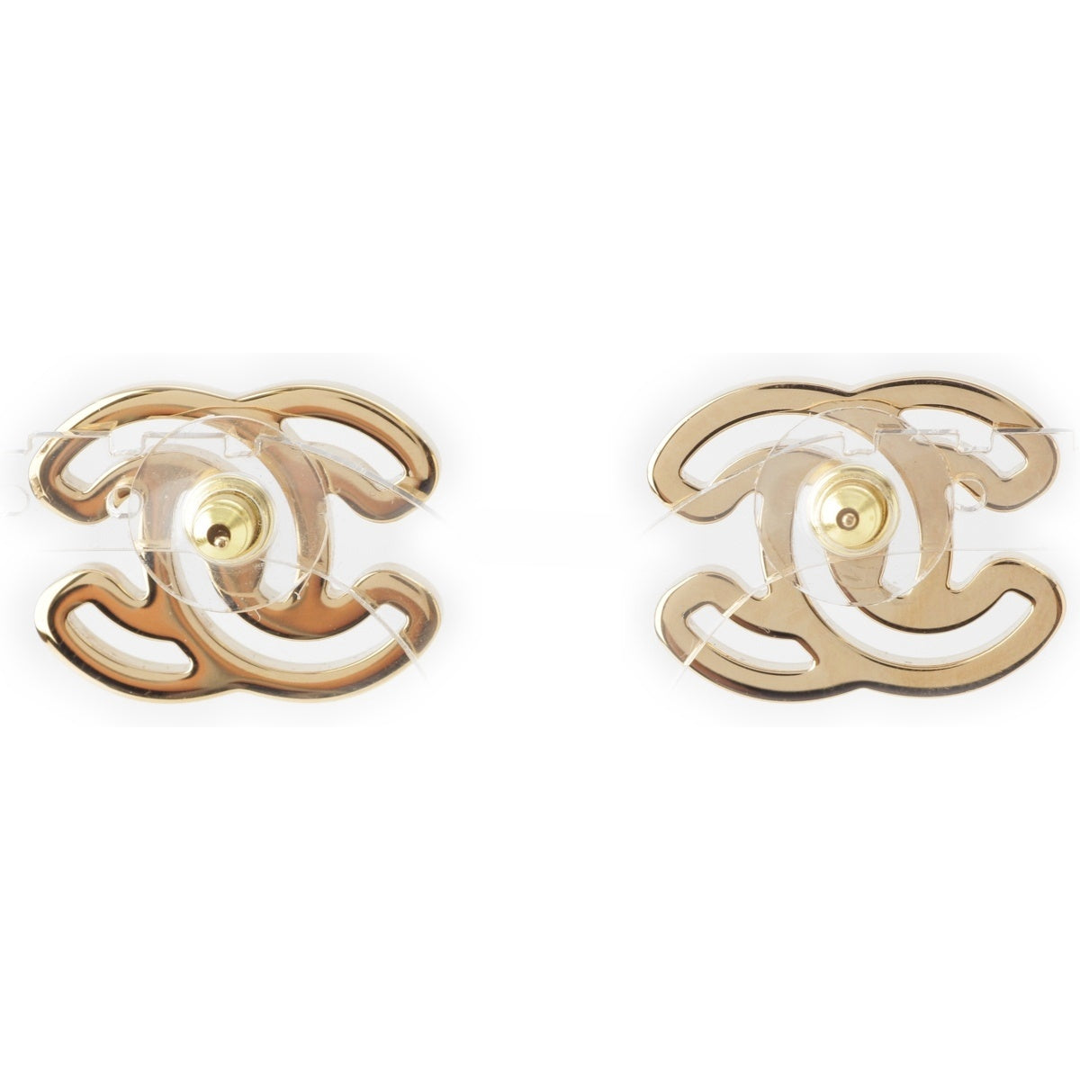 CHANEL COCO Mark Pierce Binaural Accessories ABD873 White gold