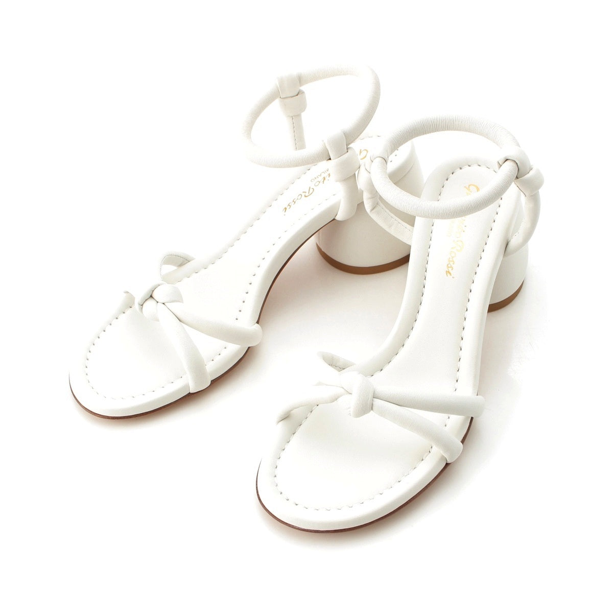 Gianvito Rossi leather JUNO 55 Strap Sandals white 36