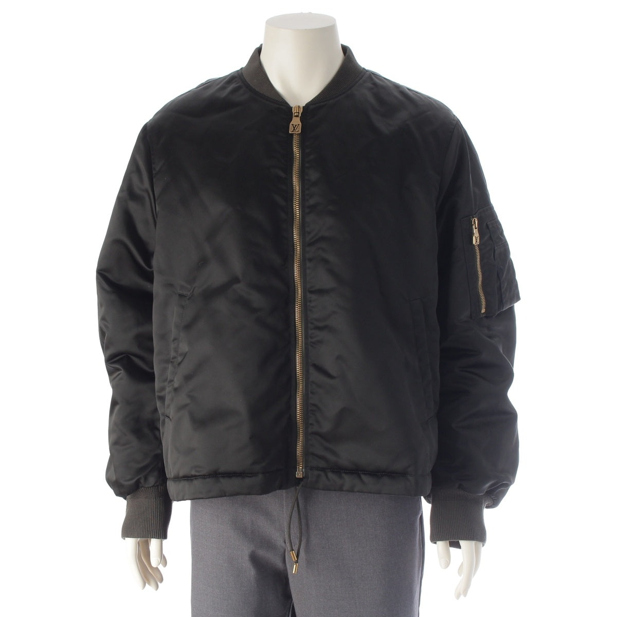 LOUIS VUITTON NIGO Logo MA-1 Blouson 1AIMS5 Khaki x Black 54