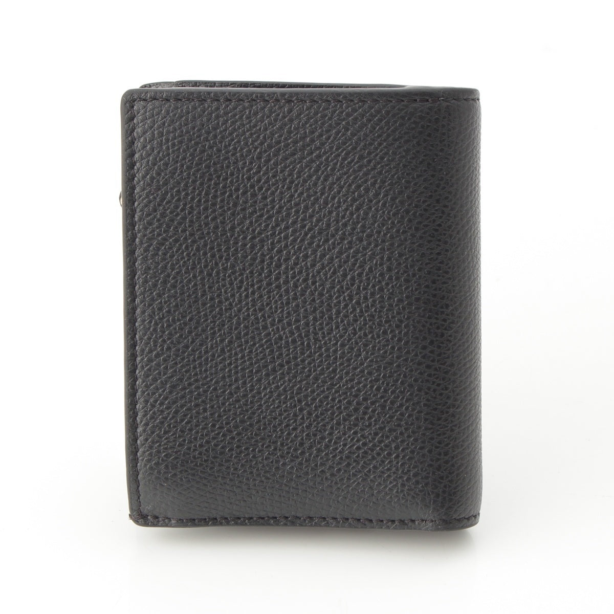 VALENTINO leather V Logo Compact Wallet Bifold Wallet black